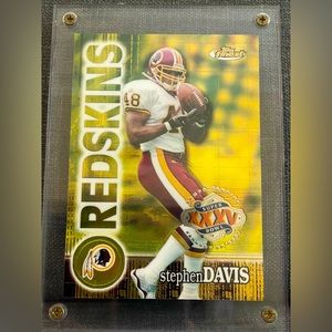 2000-2001 Topps Finest STEPHEN DAVIS Jumbo Super Bowl XXXV (7 of 12)